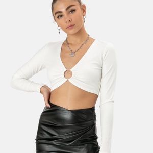 Adika cropped long sleeve shirt